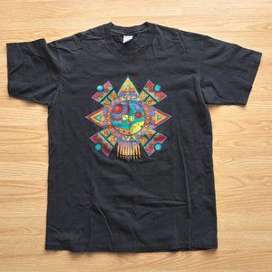 Vintage Las Vegas Nevada Men's Black Graphic T Shirt, Single Stitch, Size XL